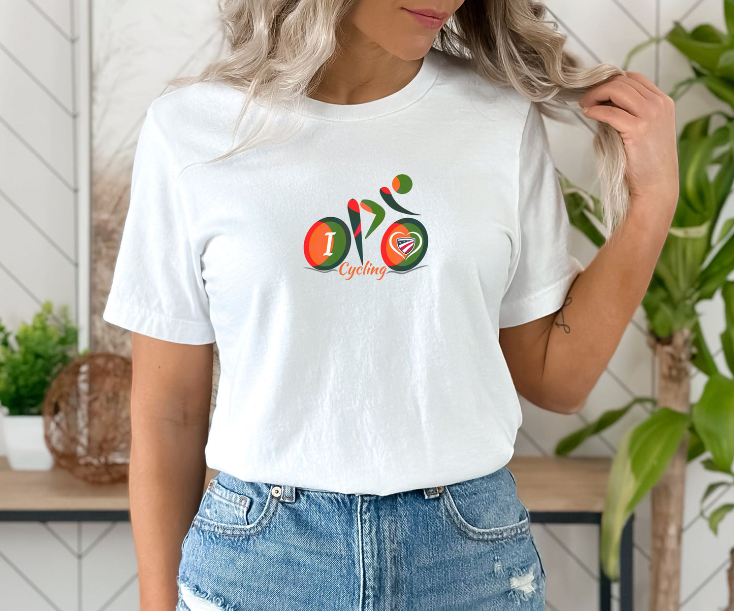 Bike T-Shirt, I Love Cycling, Cycling T-shirt for Women, Men and Kids