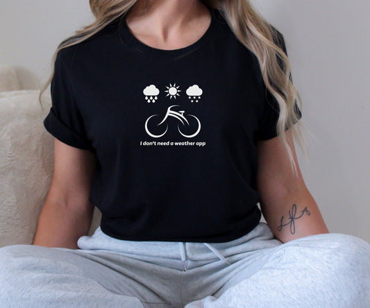 Any Weather Cycling, Bike T-Shirt, Cycling T-shirt, Cycling Dad