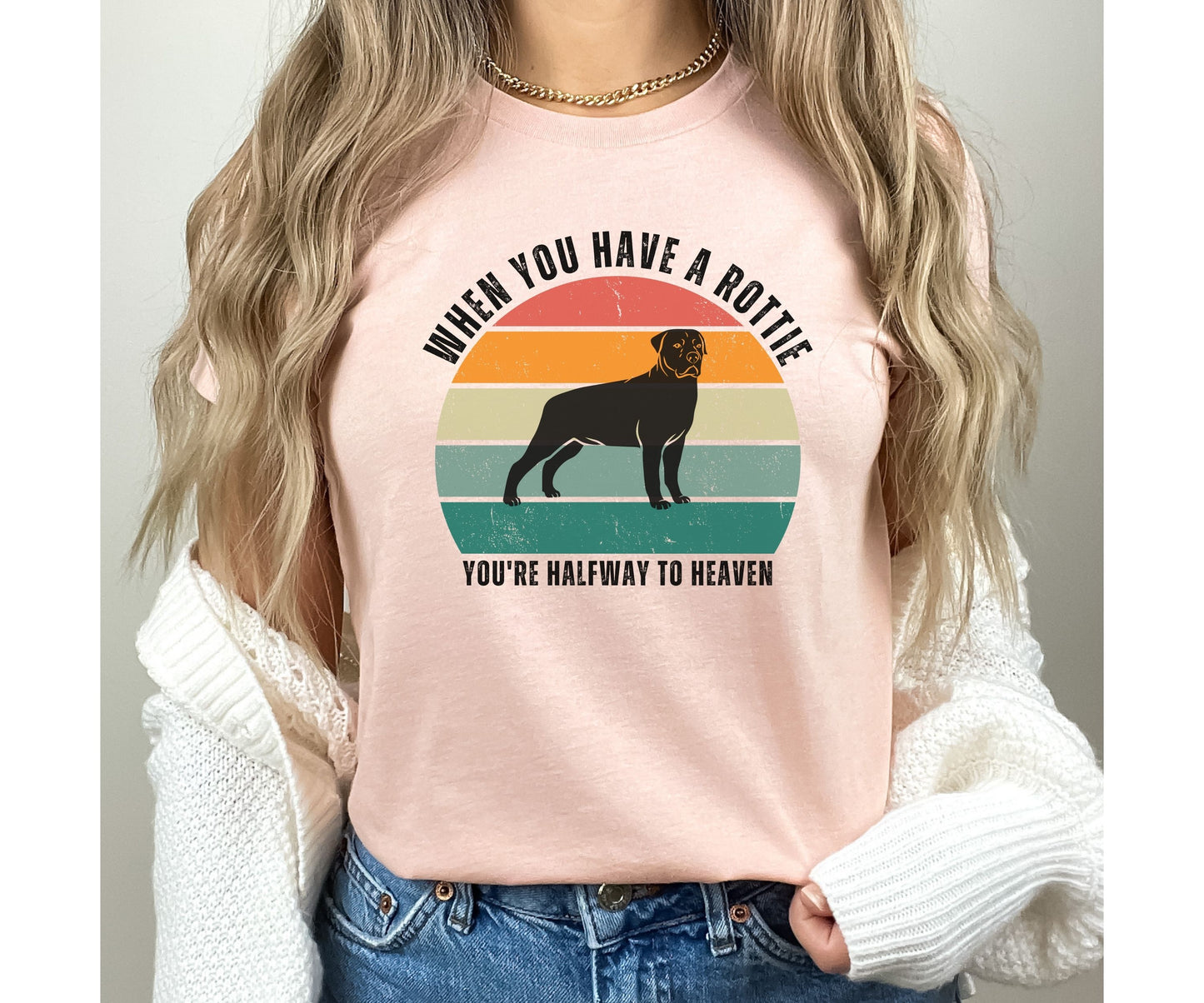 Rottweiler T-Shirt, Rottie Vintage Shirt for Dog Owner