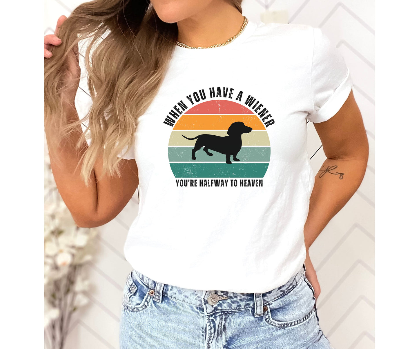 Wiener T shirt, Dog Vintage Shirt, Wiener Mama