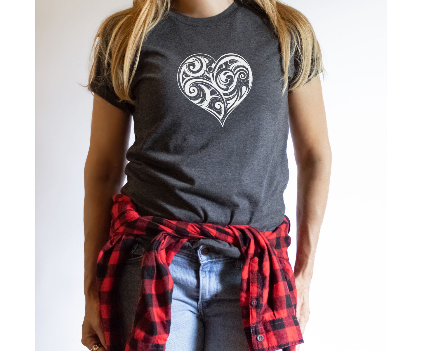 Valentine’s Day or Birthday T-Shirt, Folk Motive Shirt