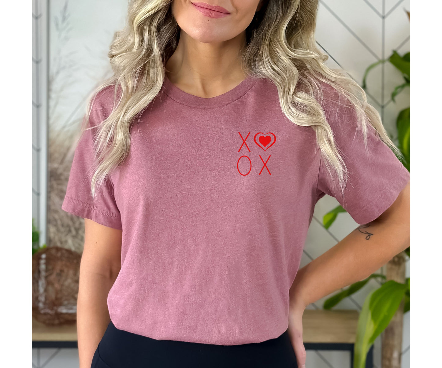 XOXO T-shirt, Valentine’s T-Shirt, Women Love Heart, Cute Valentine Shirt