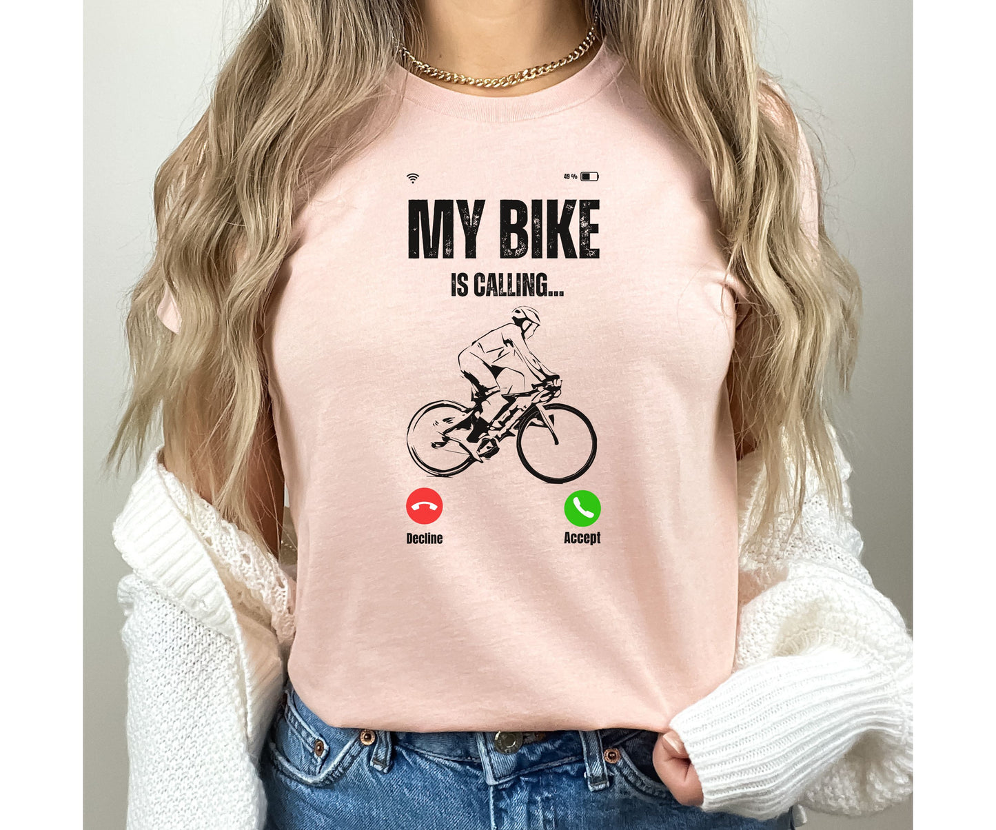 Bicycle T-Shirt, My Bike Is Calling, Bike T-shirt For Women and Men